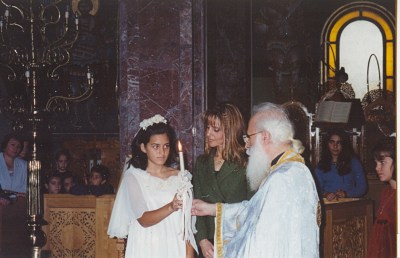 Κατά τη βάπτιση νεοφωτίστου